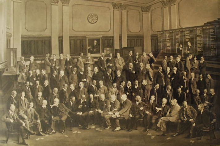 Dublin Stock Exchange photograph, 1924 Dublin Stock Exchange