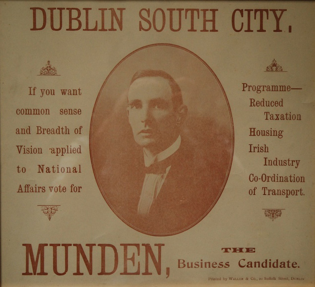 Munden election poster, 1923 Munden
