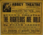 The Righteous Are Bold poster, 1954 The Righteous Are Bold poster, 1954