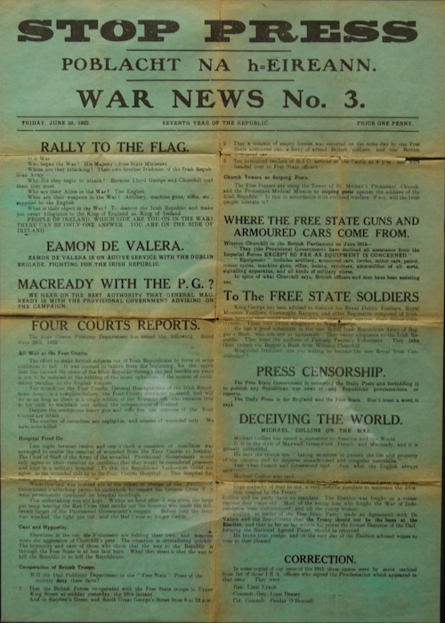 War News No. 3, 1922 War News no.3